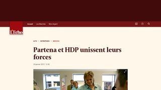 
                            12. Partena et HDP unissent leurs forces | L'Echo