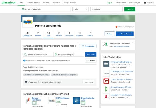 
                            8. Partena Ziekenfonds It infrastructure manager Jobs in Harelbeke ...