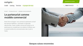 
                            4. Partenaires commerciaux cashgate | cashgate.ch