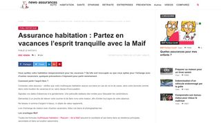 
                            10. Partez en vacances en sécurité - Assurance habitation Maif