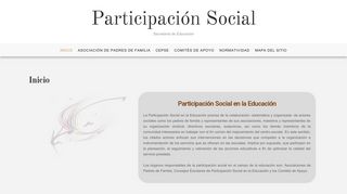 
                            2. Participación Social – Secretaría de Educación