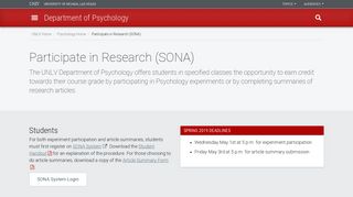 
                            13. Participate in Research (SONA) | Department of ...