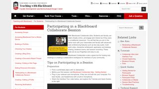 
                            7. Participating in a Blackboard Collaborate Session