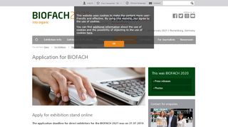 
                            6. Participation - Application | BIOFACH