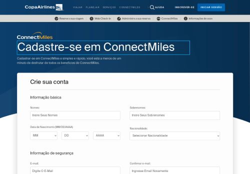 
                            5. Participe do ConnectMiles | ConnectMiles | Copa Airlines
