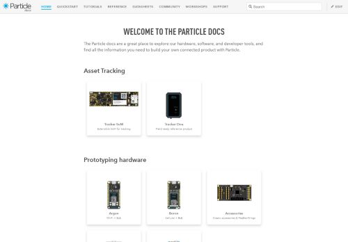 
                            5. Particle Welcome to the Particle docs