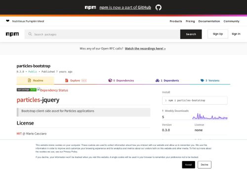 
                            8. particles-bootstrap - npm