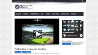 
                            3. Partite di Calcio in Streaming? MegaCalcio - RegistrazioneGratis.it