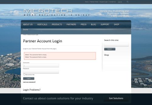 
                            7. Partner Account Login - Microtech