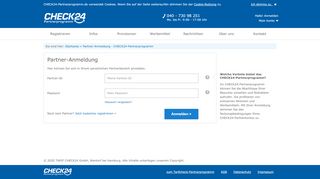 
                            5. Partner-Anmeldung - CHECK24-Partnerprogramm
