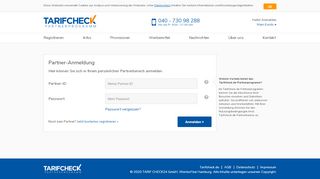 
                            1. Partner-Anmeldung - Tarifcheck.de-Partnerprogramm