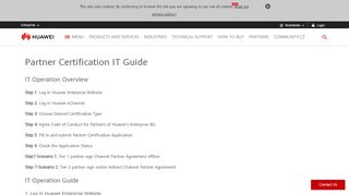 
                            7. Partner Certification IT Guide - Huawei Enterprise