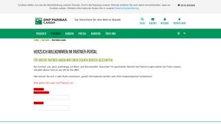 
                            2. Partner-Login - BNP Paribas Cardif Versicherungen