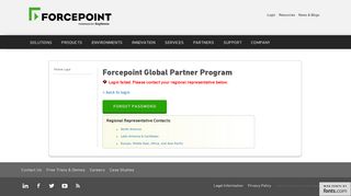 
                            6. Partner Login - Forcepoint