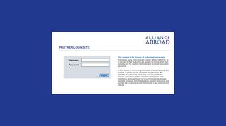 
                            5. Partner Login Site - Alliance Abroad