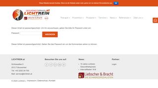 
                            8. Partner Login Übungsanleitungen - Lichtrein