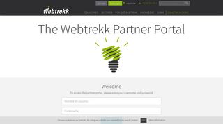 
                            3. Partner login | Webtrekk