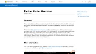 
                            4. Partner Membership Center Overview - Microsoft Support