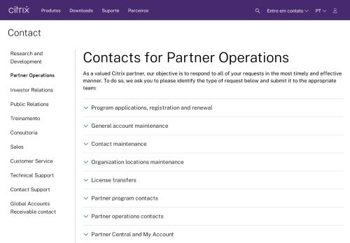 
                            5. Partner Operations Contacts - Citrix