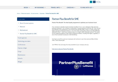 
                            13. Partner Plus Benefit for SME | Brussels Airlines