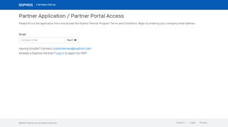 
                            13. Partner Portal Access Request - Channel - Sophos Partners: Resellers ...