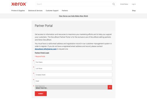 
                            5. Partner Portal | Xerox DocuShare Content Management Platform