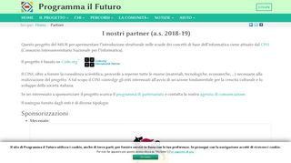 
                            8. Partner - Programma il Futuro