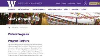 
                            11. Partner Programs | Study Abroad - University of Washington