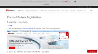
                            8. Partner Registration IT Guide - Huawei Enterprise