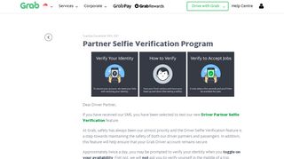 
                            7. Partner Selfie Verification Program | Grab SG