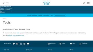 
                            4. Partner Tools - Cisco