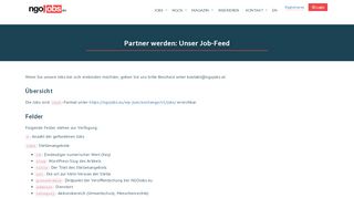 
                            7. Partner werden: Unser Job-Feed - NGOJobs.eu