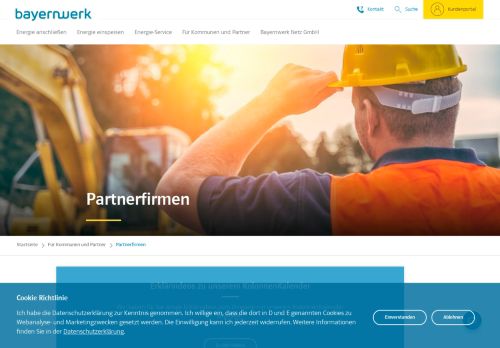 
                            7. Partnerfirmen - Bayernwerk Netz GmbH