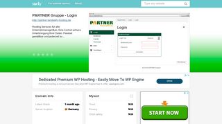 
                            1. partner.landwehr-hosting.de - PARTNER Gruppe - Login - PARTNER ...