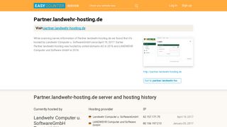 
                            8. Partner.landwehr-hosting.de server and hosting history