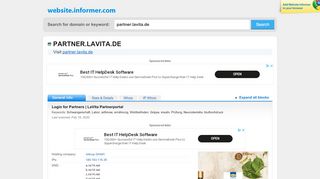 
                            8. partner.lavita.de at WI. LaVita GmbH - Partnerportal - Website Informer