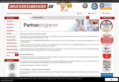 
                            11. Partnerprogramm - Druckerzubehör