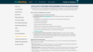 
                            9. Partnerprogramm - HalalBooking.com