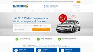
                            8. Partnerprogramm Versicherungen - Bis zu 100 € Provision ...