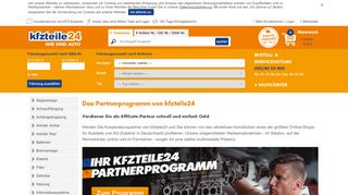 
                            10. Partnerprogramm von kfzteile24.de