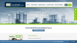 
                            12. Partnerprogramm - Zooplus DE - bei ADCocktail.com