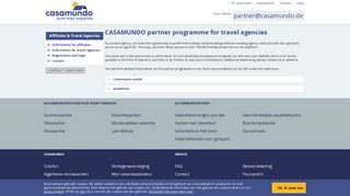 
                            5. Partnerprogramma voor affiliates en reisbureaus - CASAMUNDO