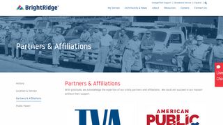 
                            11. Partners & Affiliations | BrightRidge