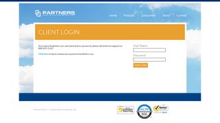 
                            4. Partners Credit & Verification Solutions - Login