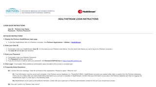 
                            12. Partners HealthStream First Login Instructions