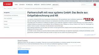 
                            11. Partnerschaft mit rexx systems GmbH: Das Beste aus ... - Exact