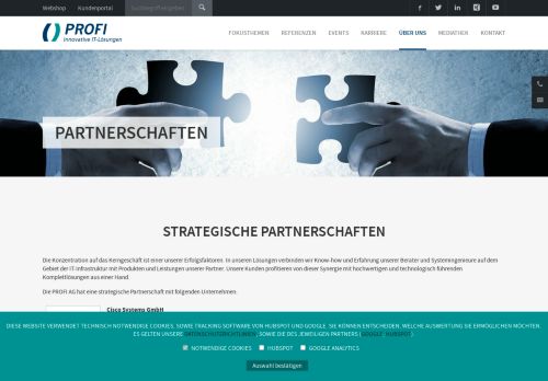 
                            8. Partnerschaften - PROFI AG - Professionelle IT Dienstleistungen