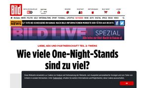 
                            11. Partnerschafts-Serie Teil 2: Twens: Wie viele One-Night-Stands sind ...