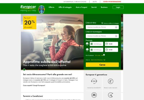 
                            8. Partnership Altroconsumo - Europcar