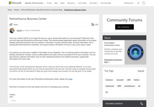 
                            3. PartnerSource Business Center - Partner Community